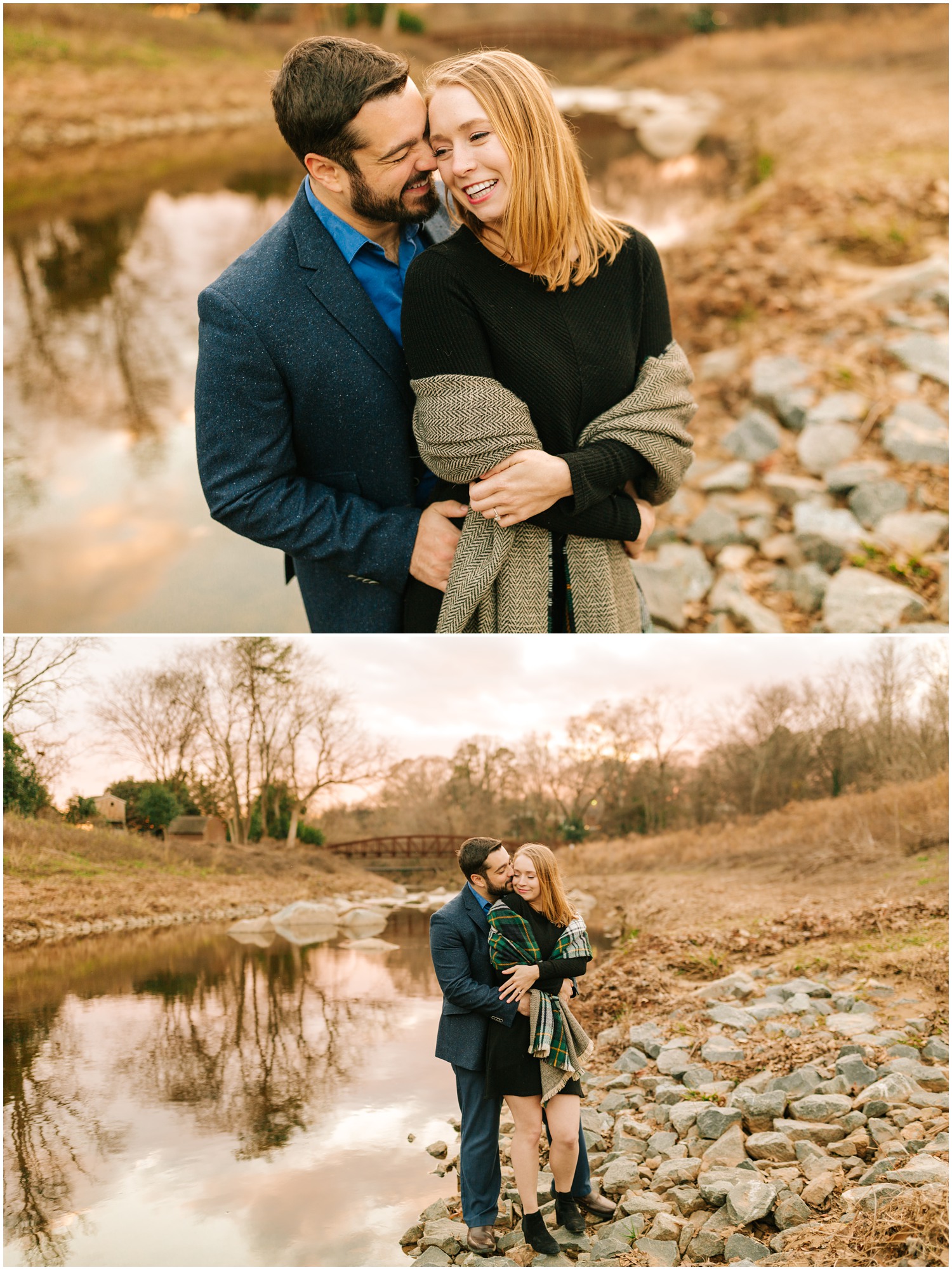 Charlotte NC engagement session in the winter