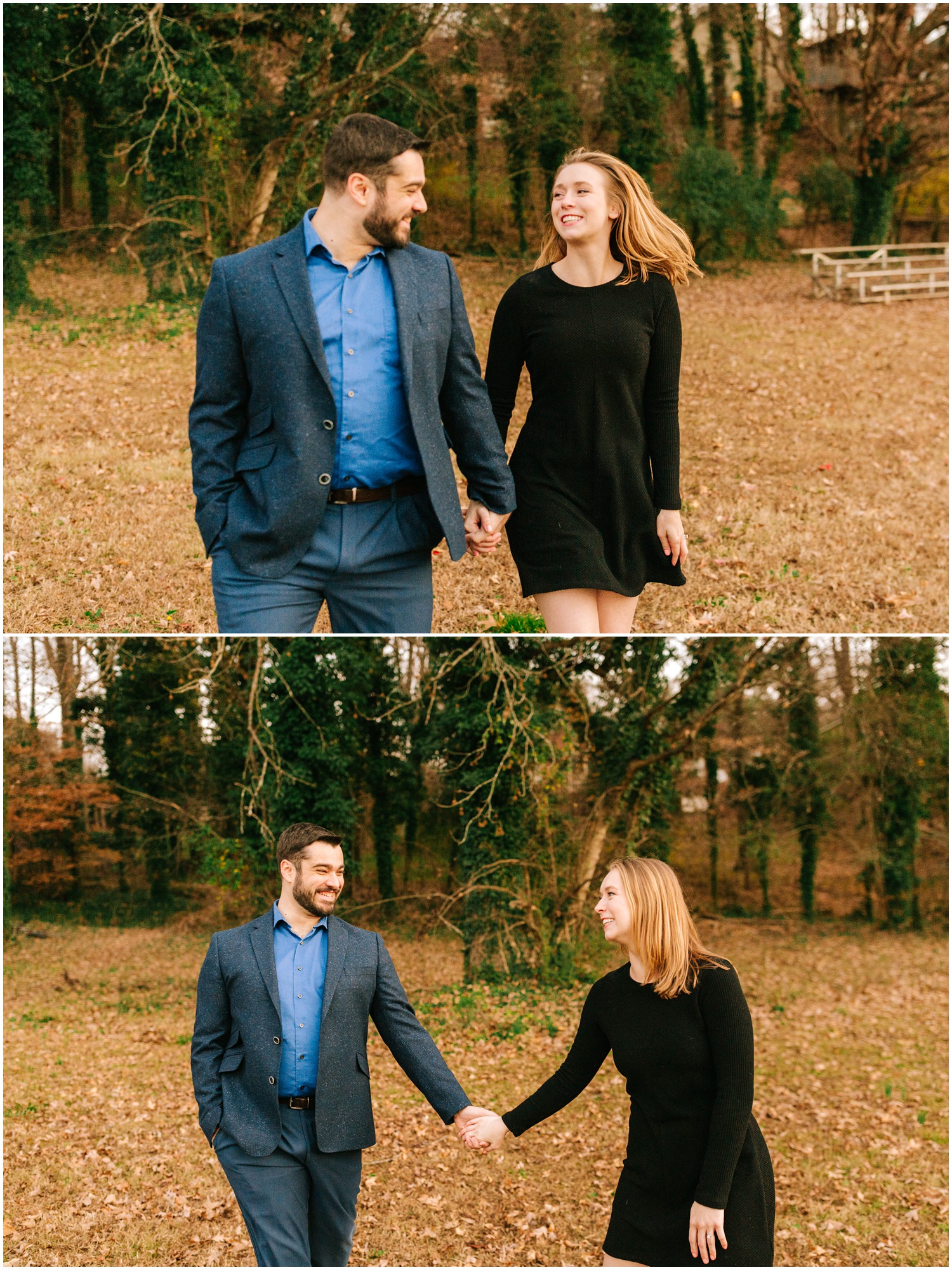 Charlotte NC engagement session at Midtown Park