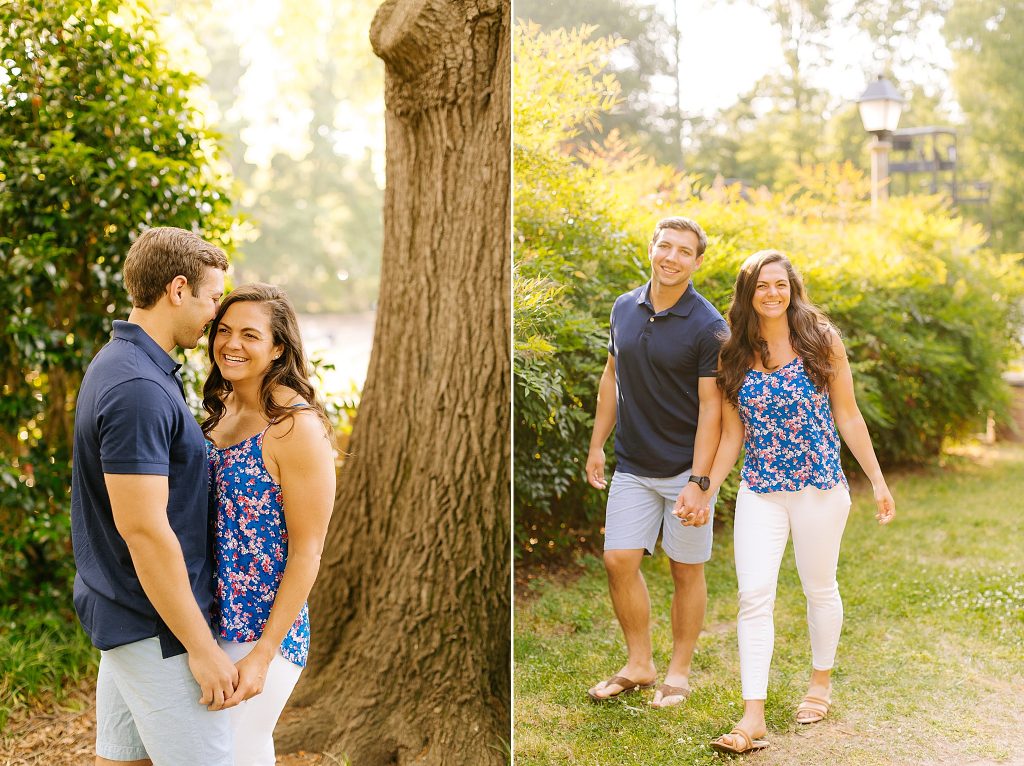 Raleigh Rose Garden engagement portraits by Chelsea Renay