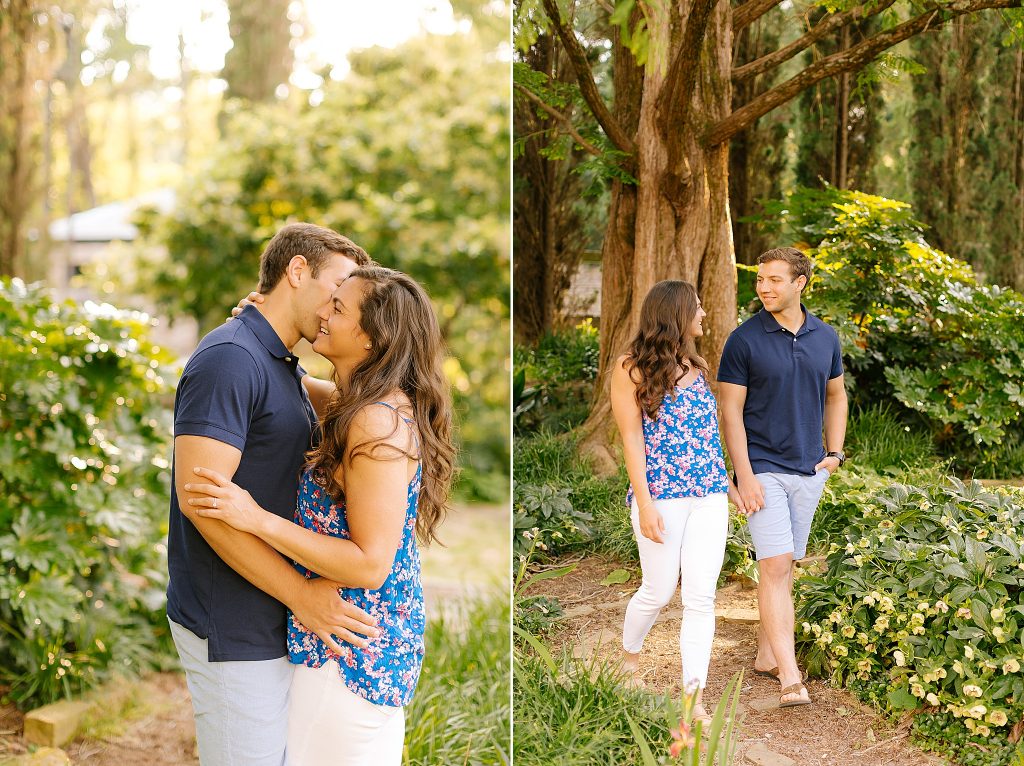 Chelsea Renay photographs spring engagement portraits in North Carolina