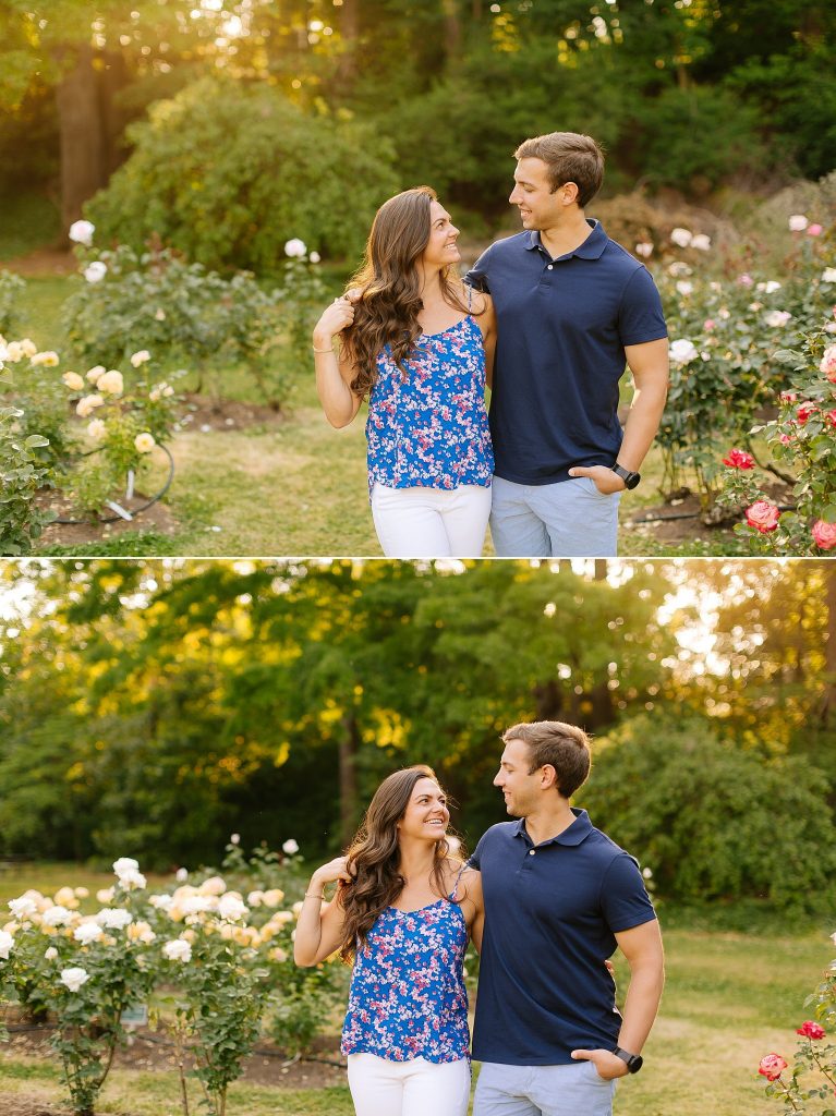 Raleigh NC engagement portraits at sunset with Chelsea Renay