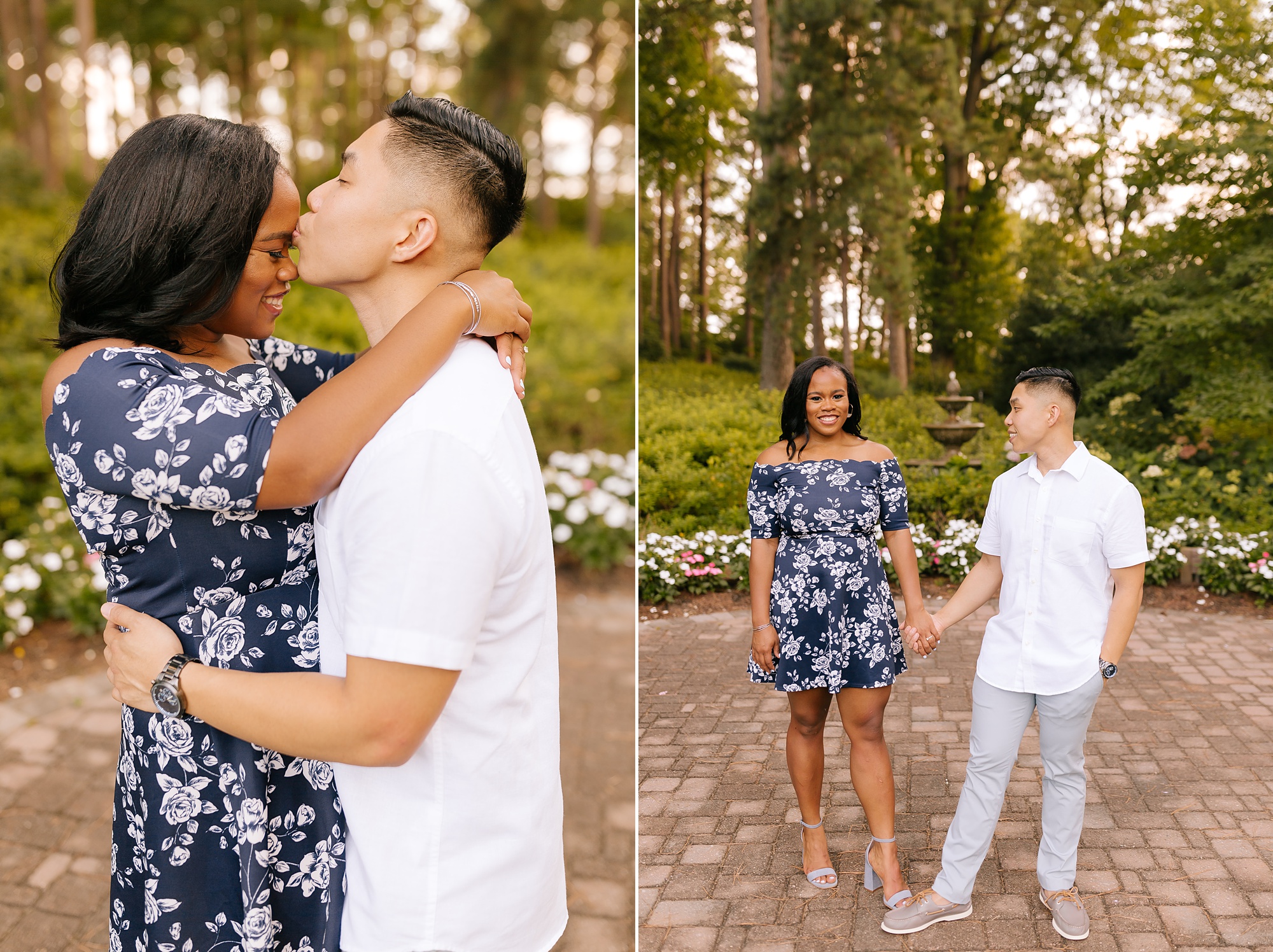 WRAL Gardens engagement photos in Raleigh NC with Chelsea Renay