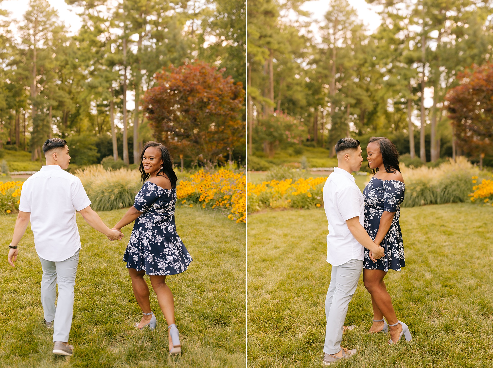 WRAL Gardens engagement portraits by Chelsea Renay