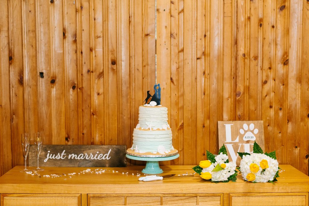 ocean inspired wedding cake