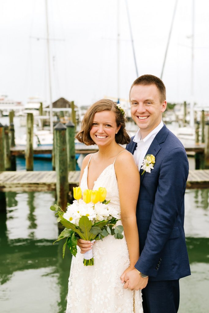 intimate wedding day on Ocracoke Island