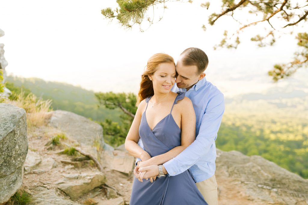 Pinnacle NC engagement session at Pilot Mountain