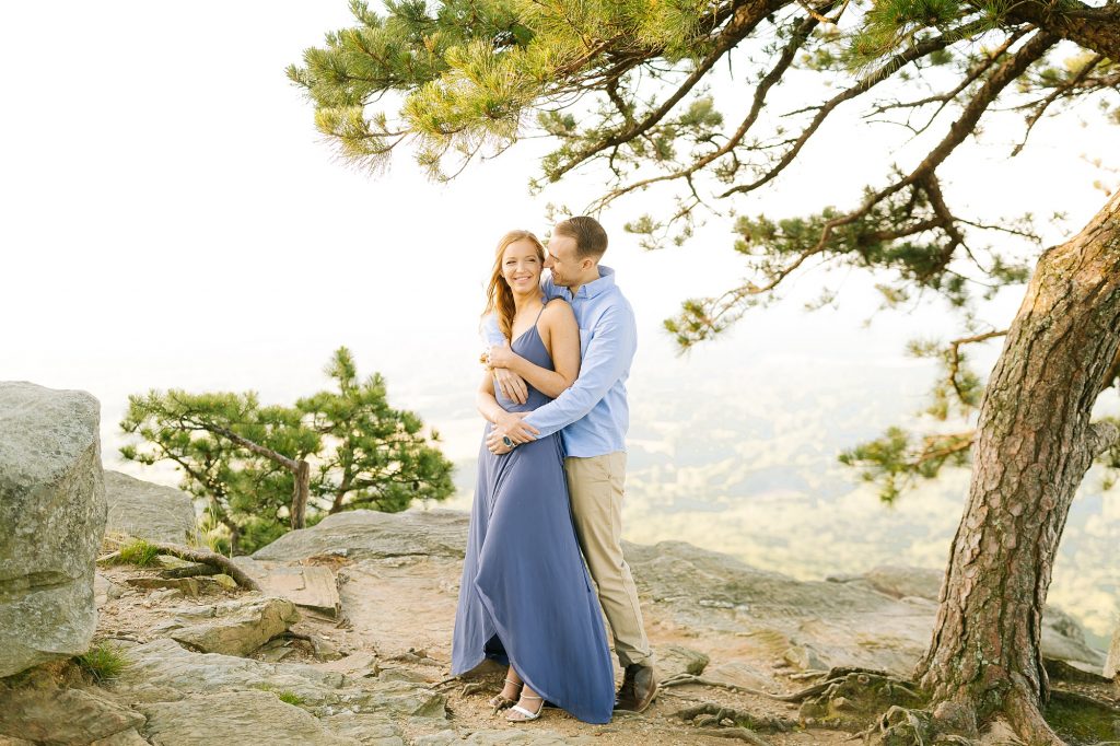 sunrise engagement photos in North Carolina with Chelsea Renay