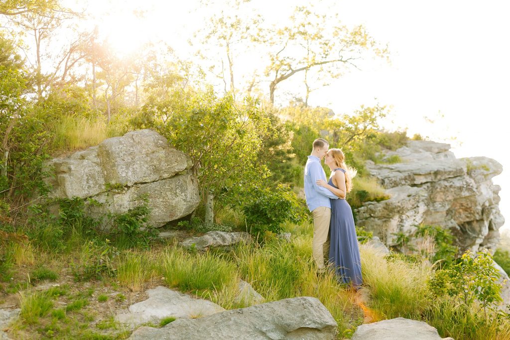 romantic sunrise engagement session with Chelsea Renay