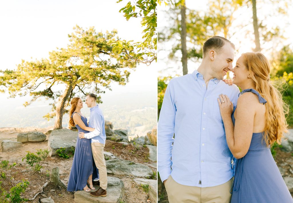 sunrise session at Pinnacle NC mountain with Chelsea Renay