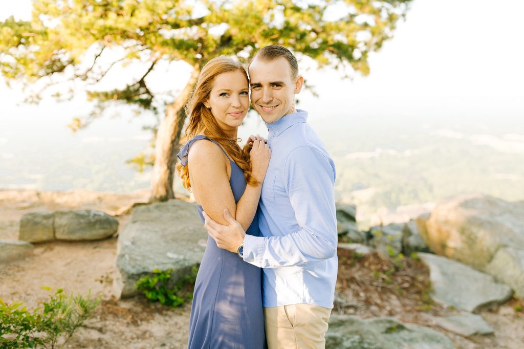 North Carolina couple poses for Chelsea Renay during engagement session