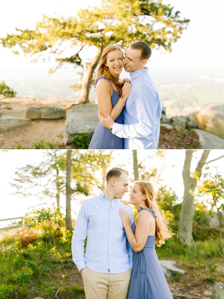 sunrise engagement portraits in North Carolina