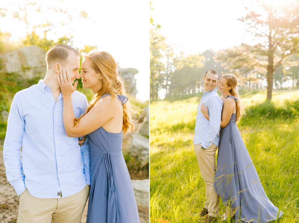 sunrise engagement portraits in North Carolina