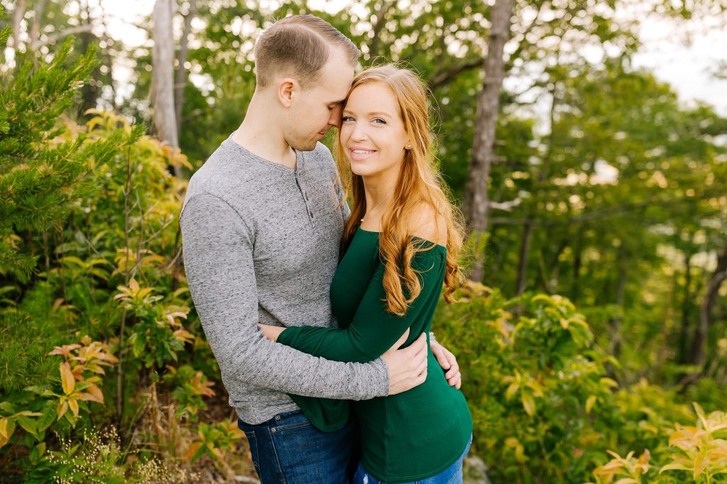 engagement portraits in North Carolina state park