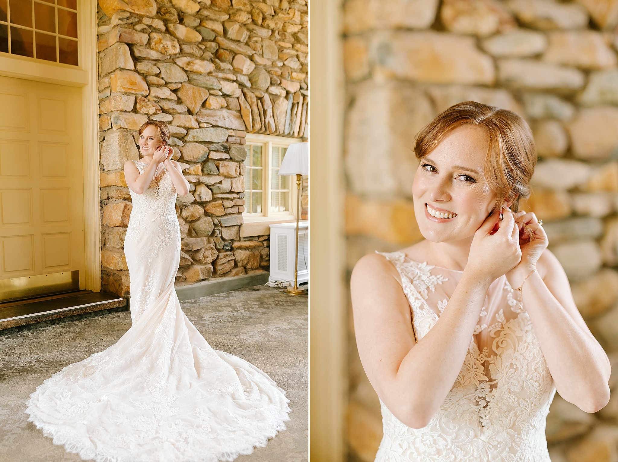 bride prepares for Winston-Salem NC wedding day