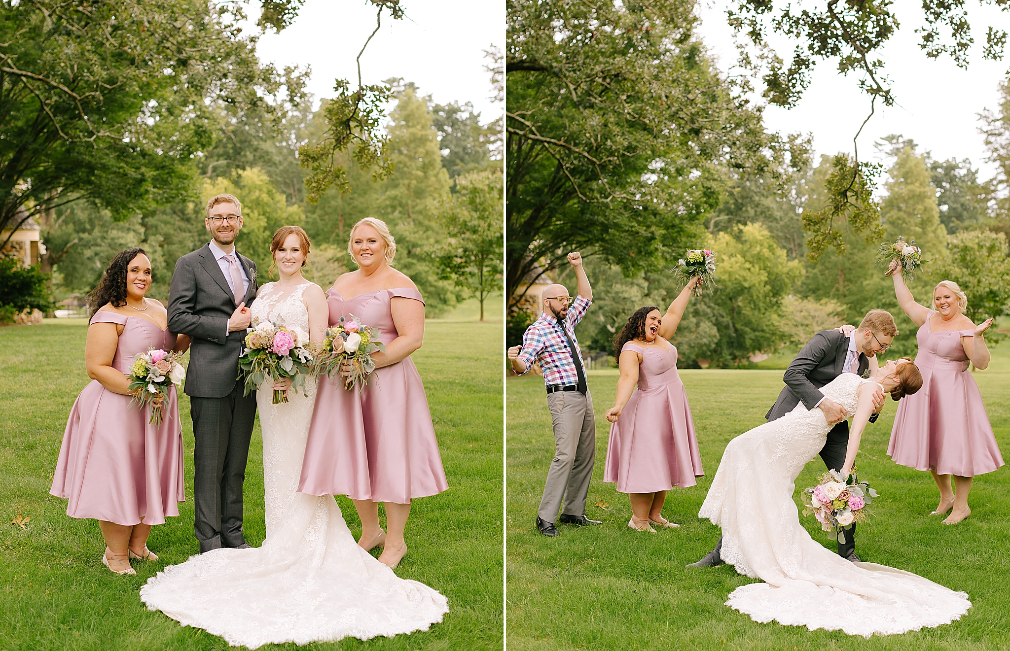 Graylyn Estate wedding party portraits