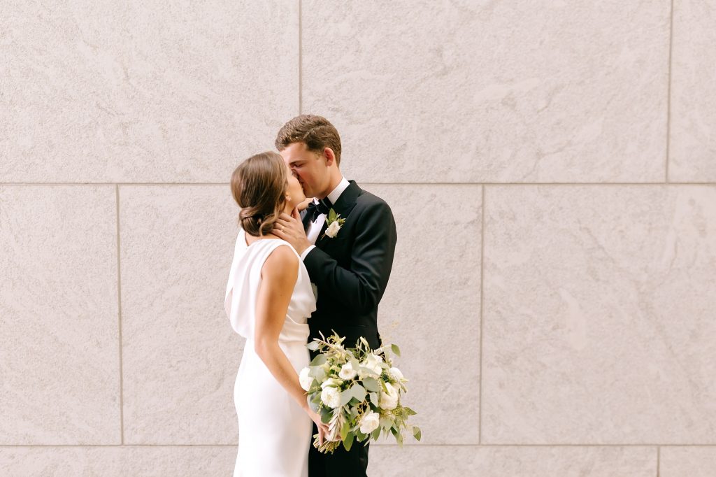 microwedding portraits in Uptown Charlotte