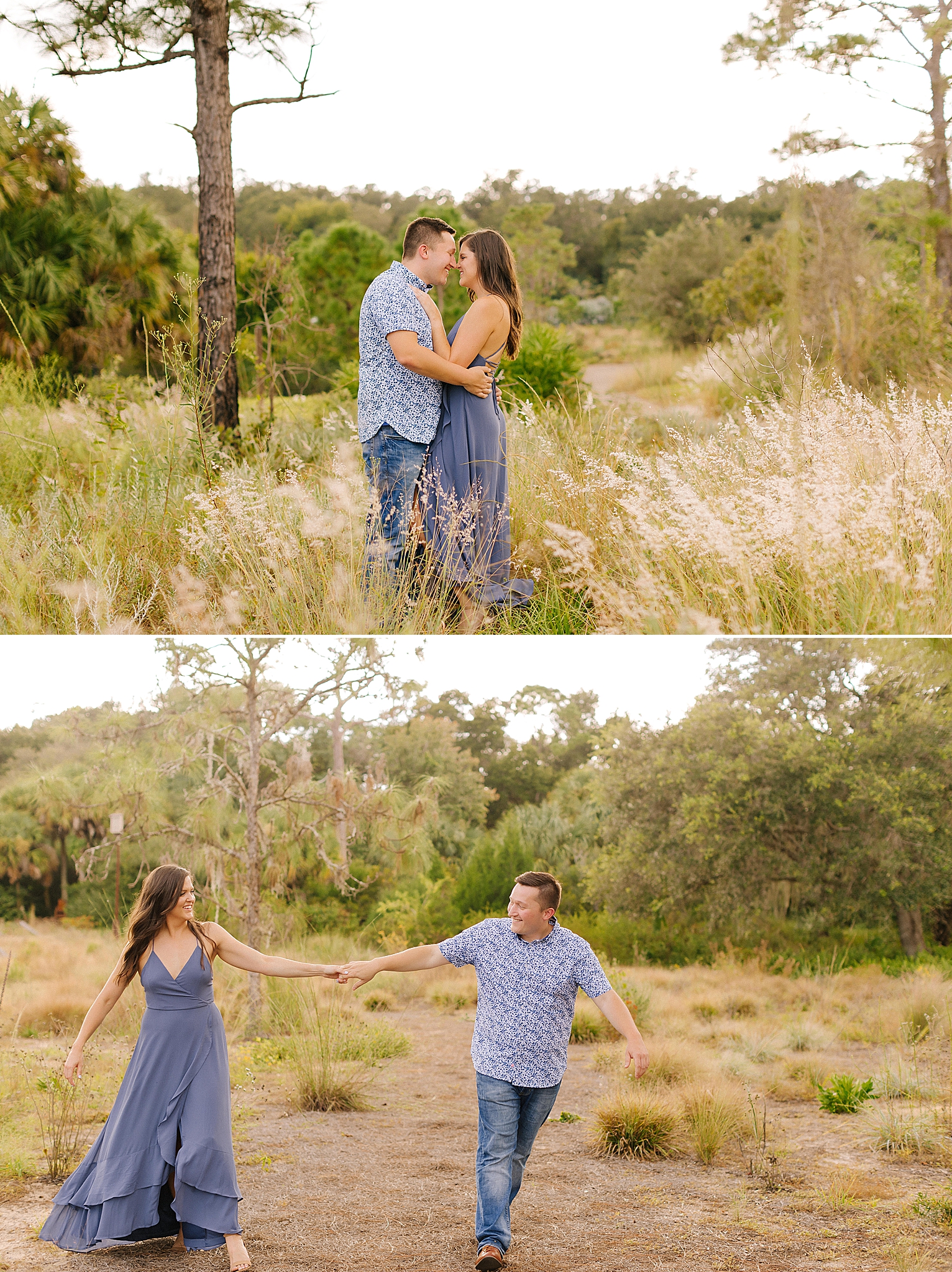Florida engagement session at Bok Tower