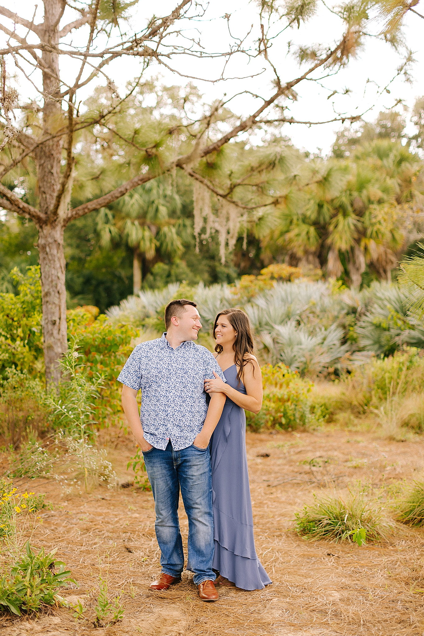 engagement portraits in Bok Tower Gardens