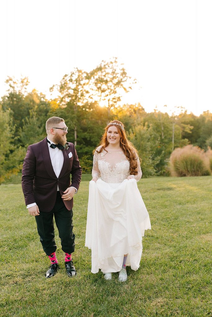 South Carolina newlyweds show off fun shoes