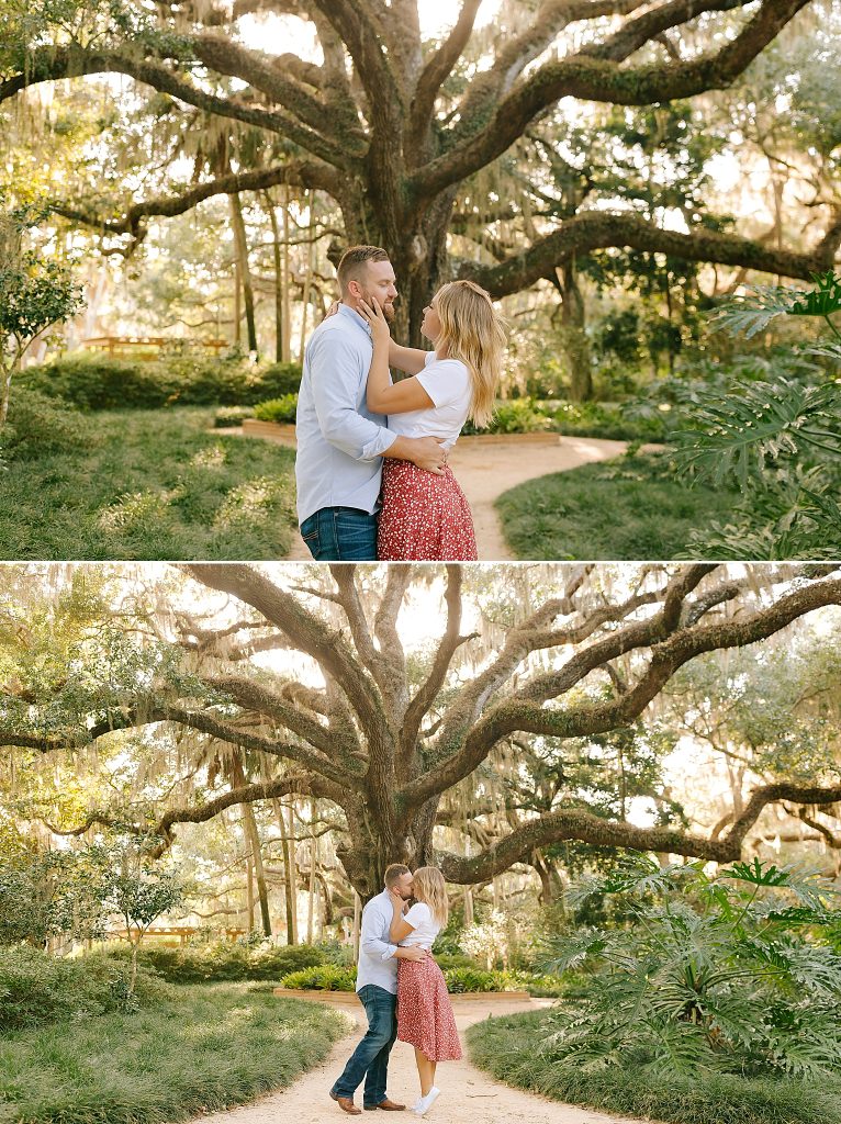 romantic sunset engagement session in Florida