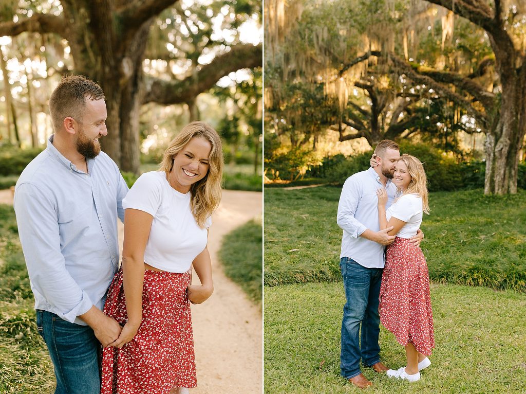 Florida engagement session at Washington Oaks Gardens