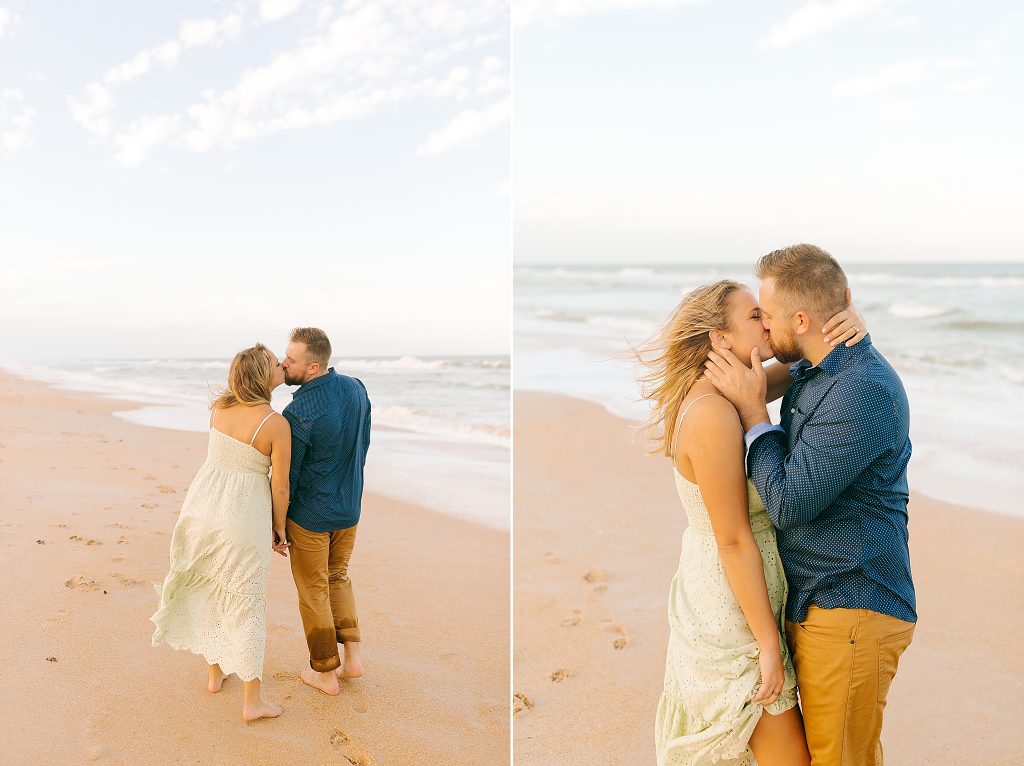 sunset engagement portraits in Palm Coast