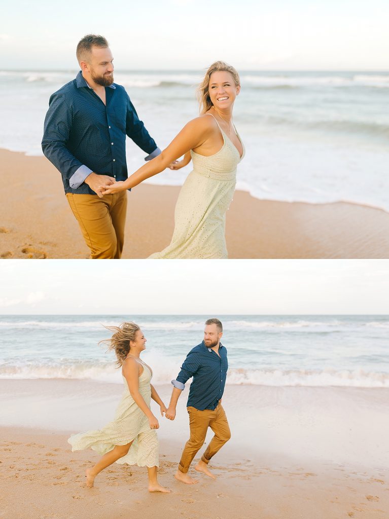 Florida engagement photos on beach