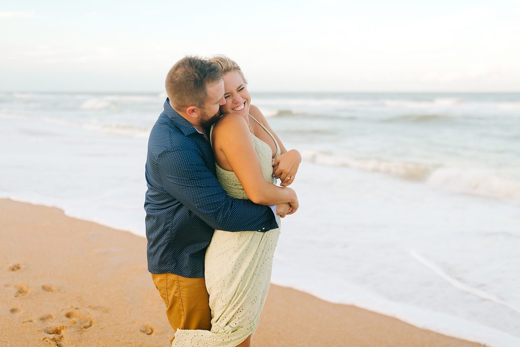 Palm Coast beach engagement session