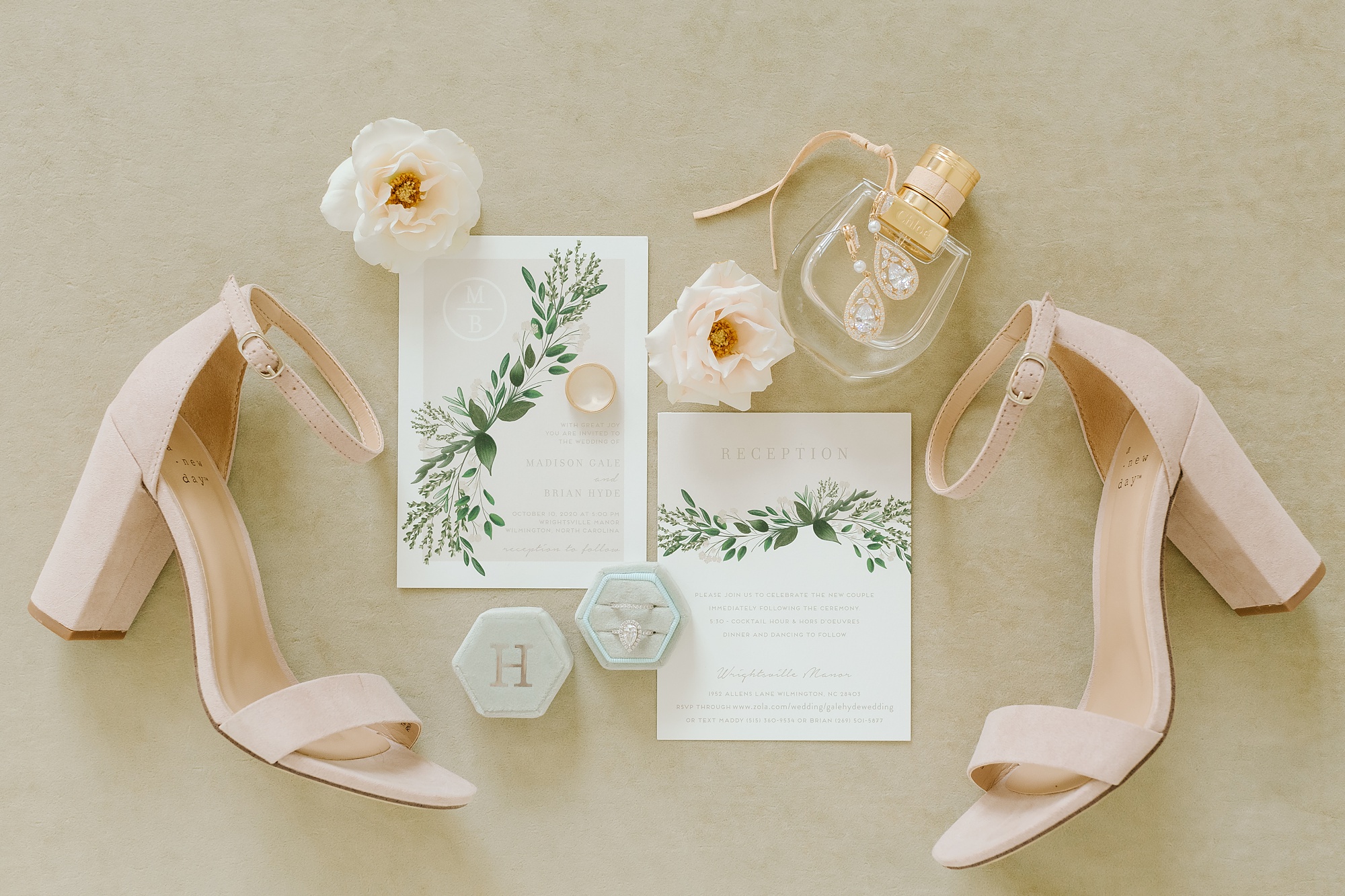 elegant details for fall wedding in Winston-Salem