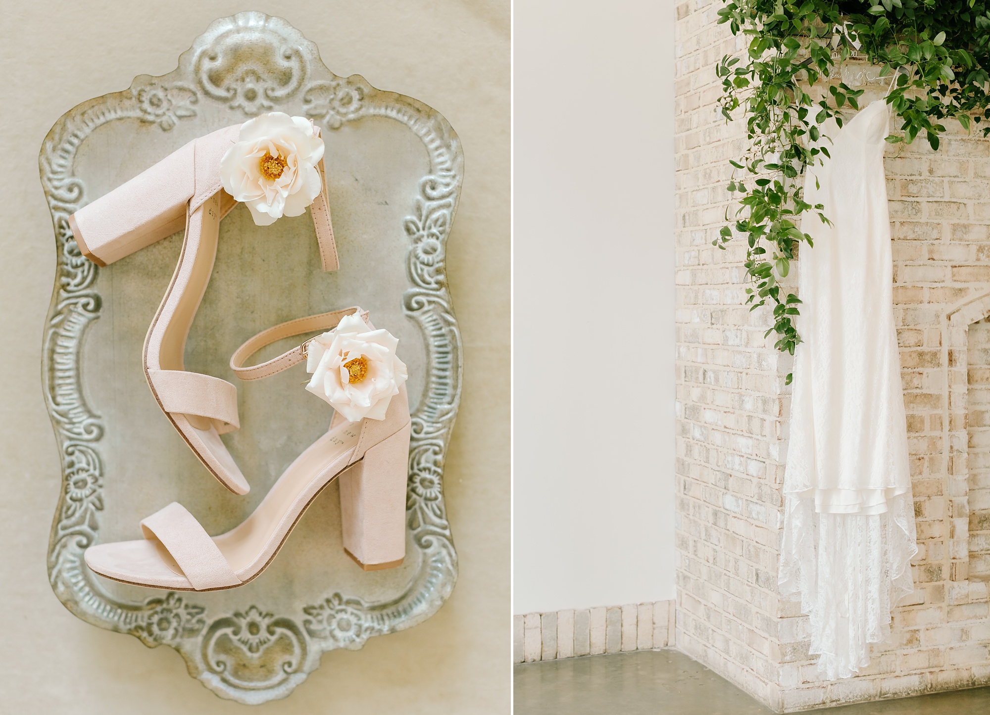 bride's elegant details for Wrightsville Manor wedding