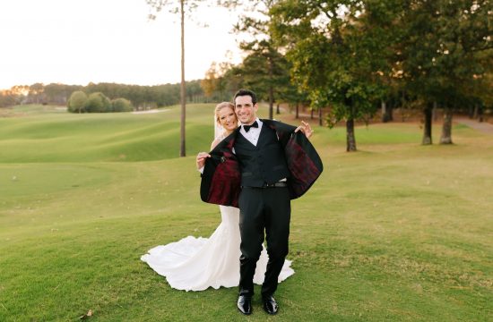 Groom shows off custom suit jacket at his wedding in Alabama