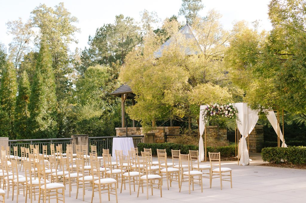 ceremony setup for Alabama wedding 