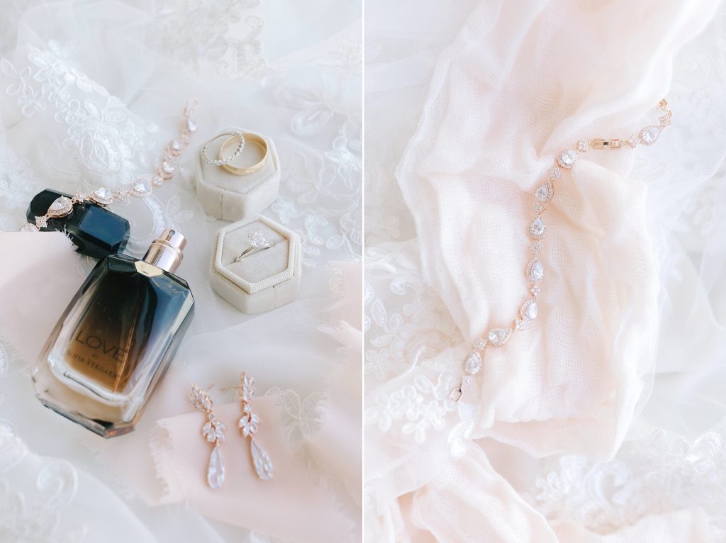 bride's details for intimate ceremony in Downtown Atlanta