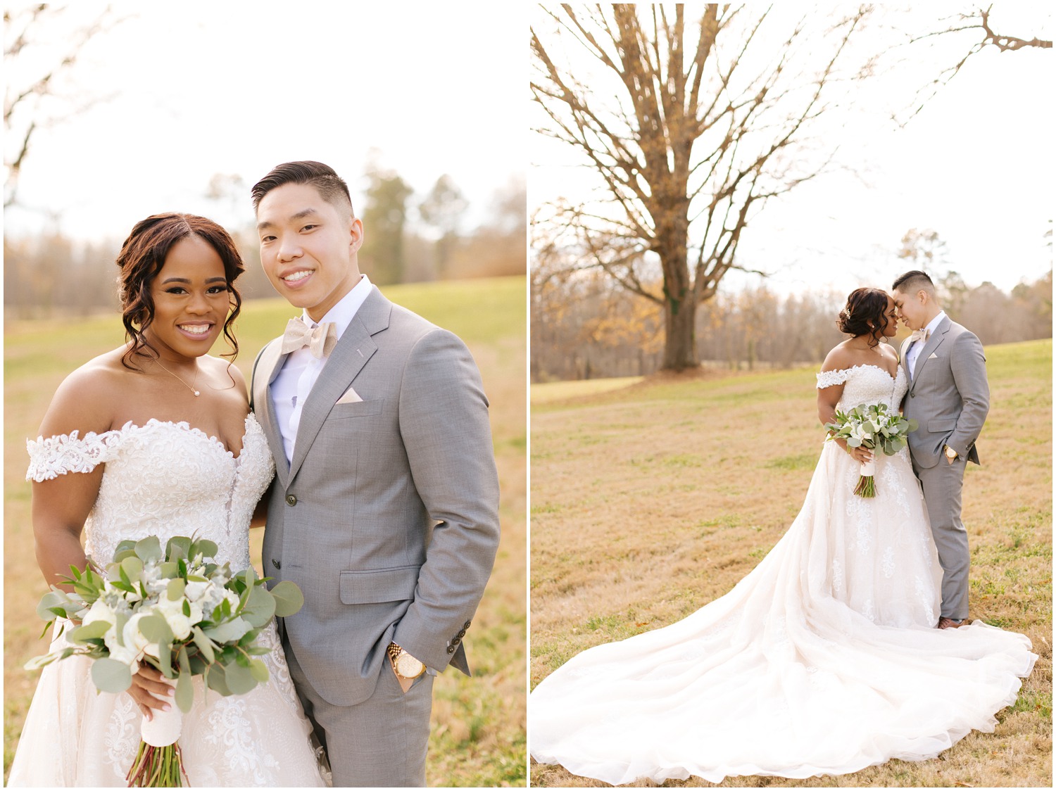 Romantic Moment for a couple on their wedding day by NC Wedding Photographer Chelsea Renay