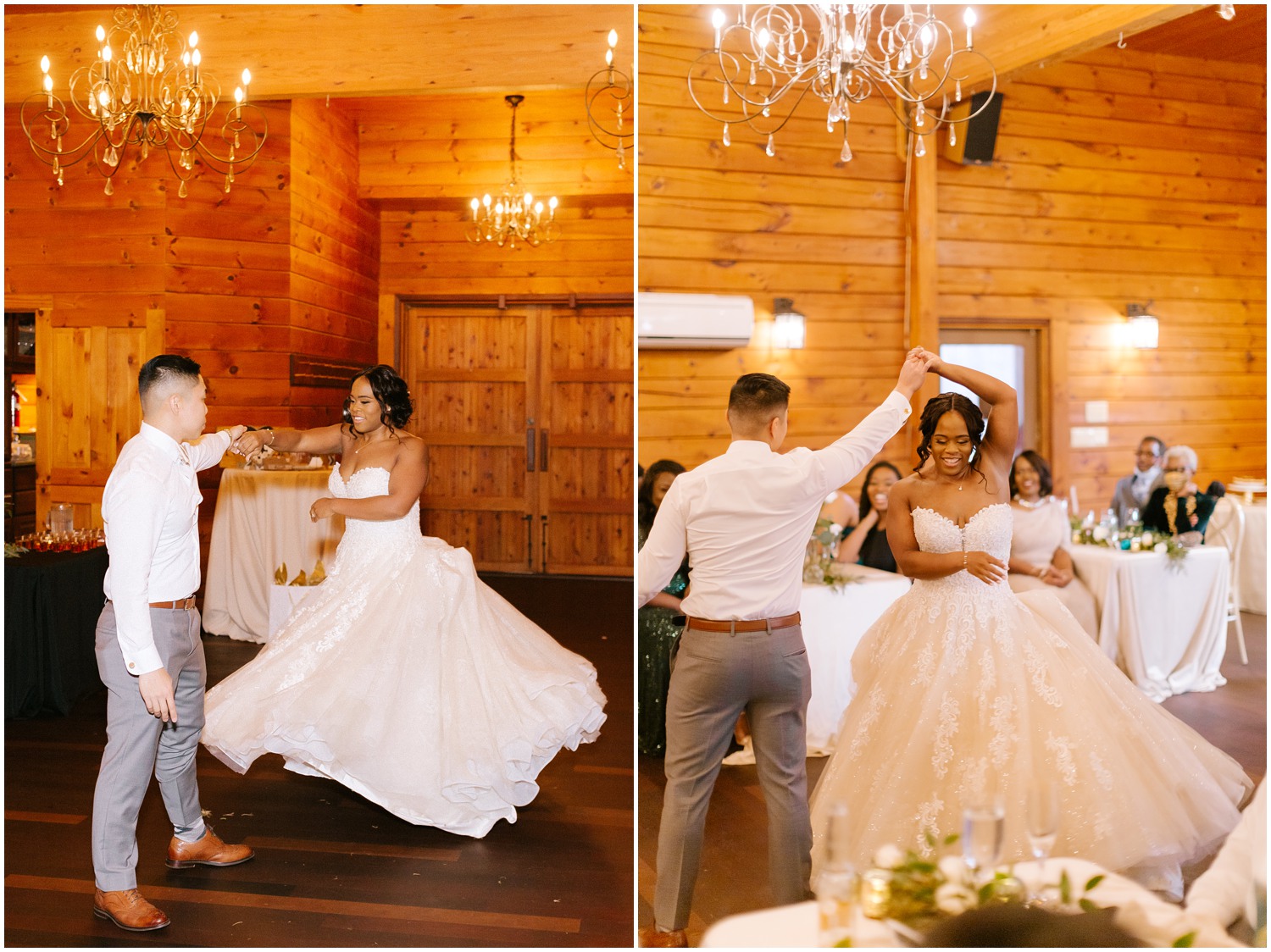 Couple shares their first dance at The Barn at Valhalla