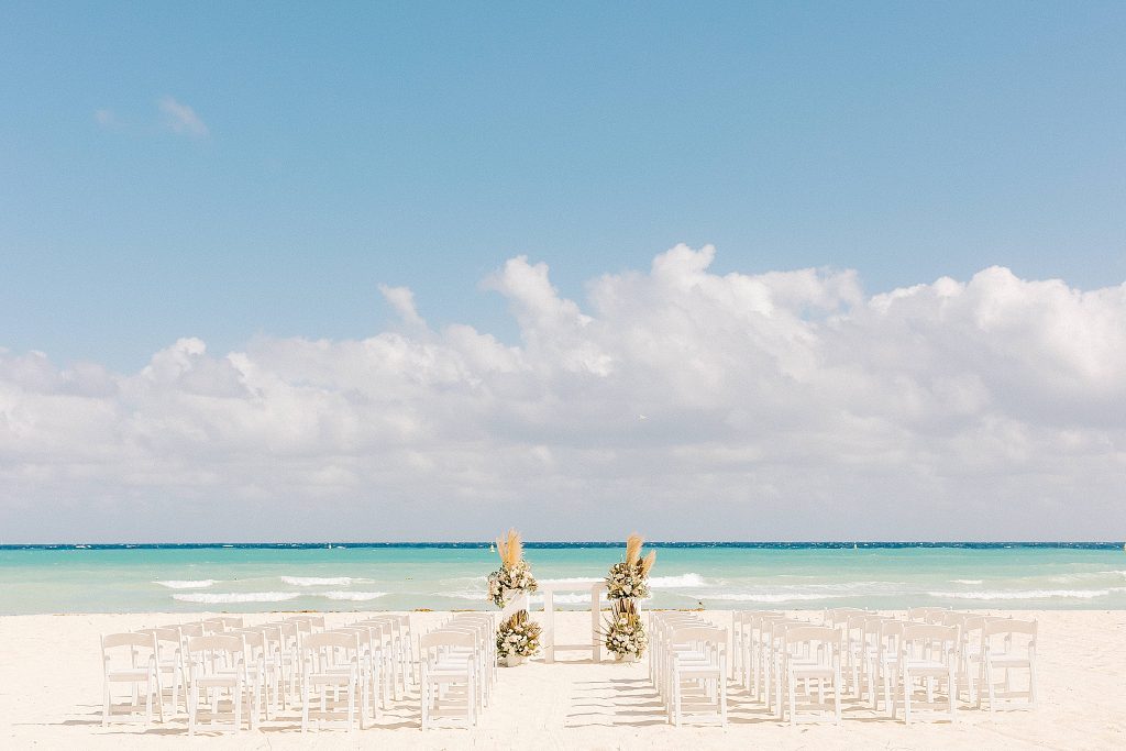 beach wedding ceremony details for Playa Del Carmen Destination Wedding
