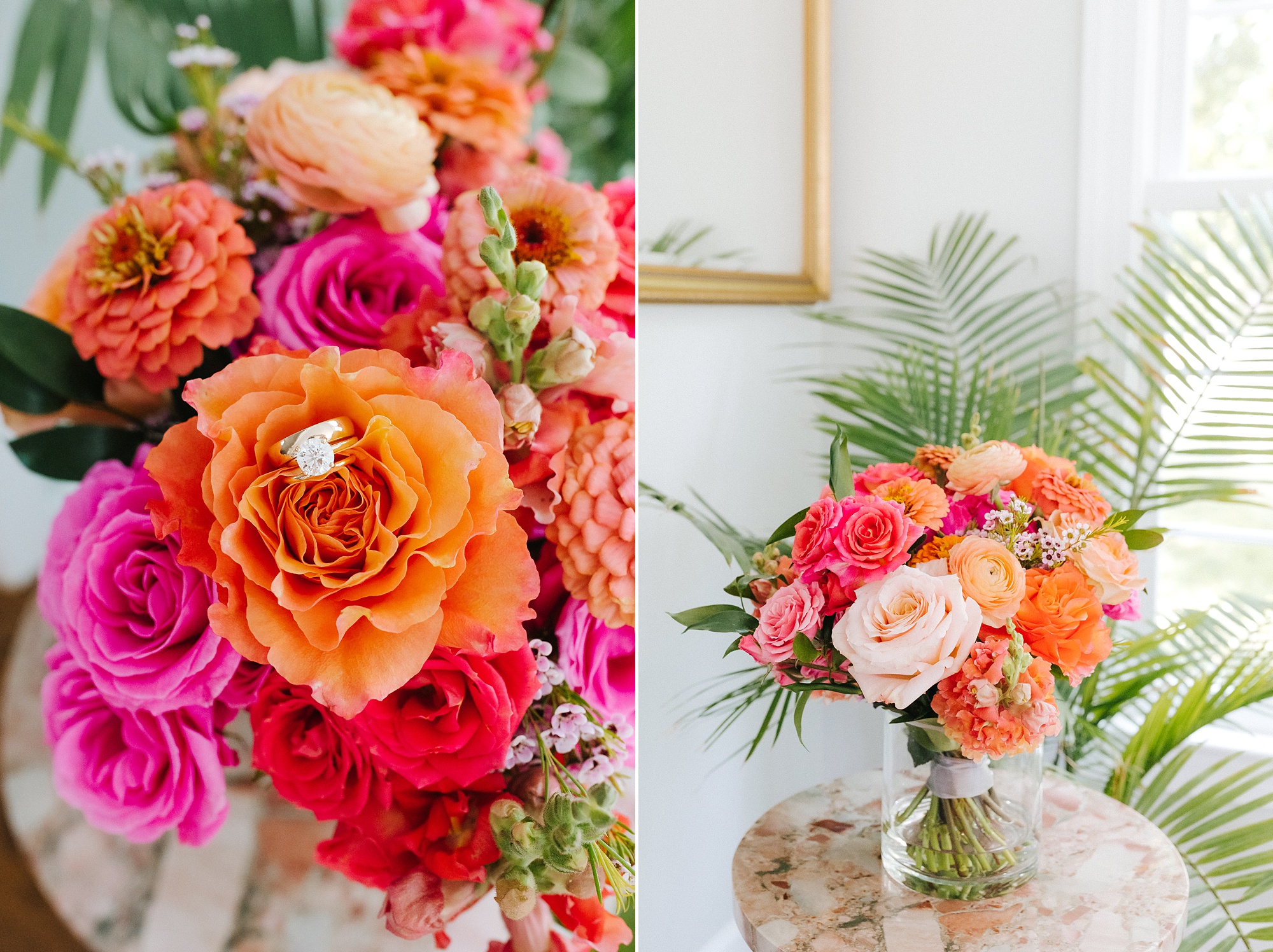 bright florals for bride's bouquet in Raleigh NC 
