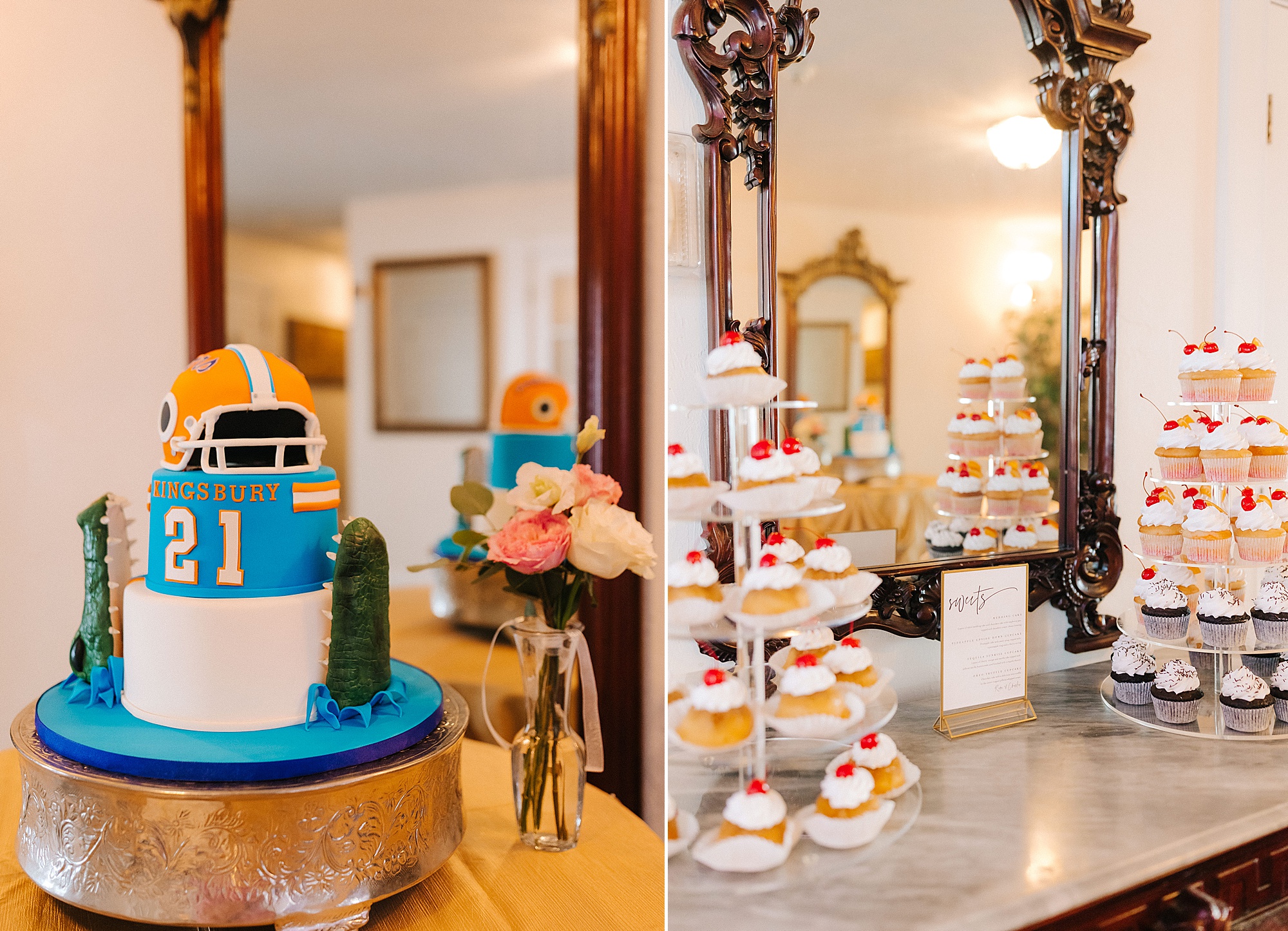 dessert tables for FL wedding reception