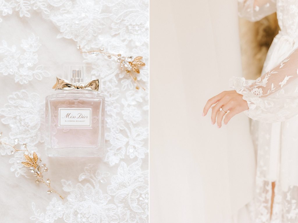 bride's details for Raleigh NC wedding